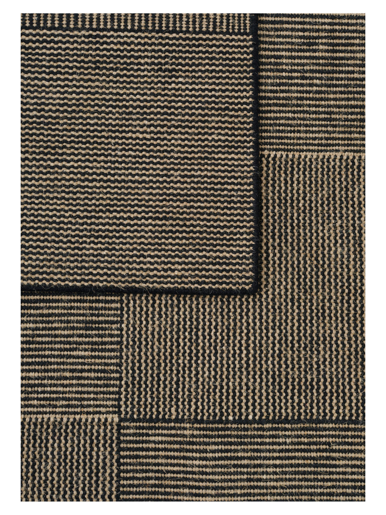 Chess Black hand-woven rug – close-up of the texture | Linie Design at Bois Blanc Home, Limassol, Cyprus