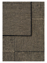 Load image into Gallery viewer, Chess Black hand-woven rug – close-up of the texture | Linie Design at Bois Blanc Home, Limassol, Cyprus