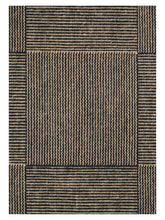 Load image into Gallery viewer, Chess Black hand-woven rug – close-up of the texture | Linie Design at Bois Blanc Home, Limassol, Cyprus