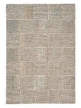 Load image into Gallery viewer, Chess Lt/Grey hand-woven rug – product photo | Linie Design at Bois Blanc Home, Limassol, Cyprus