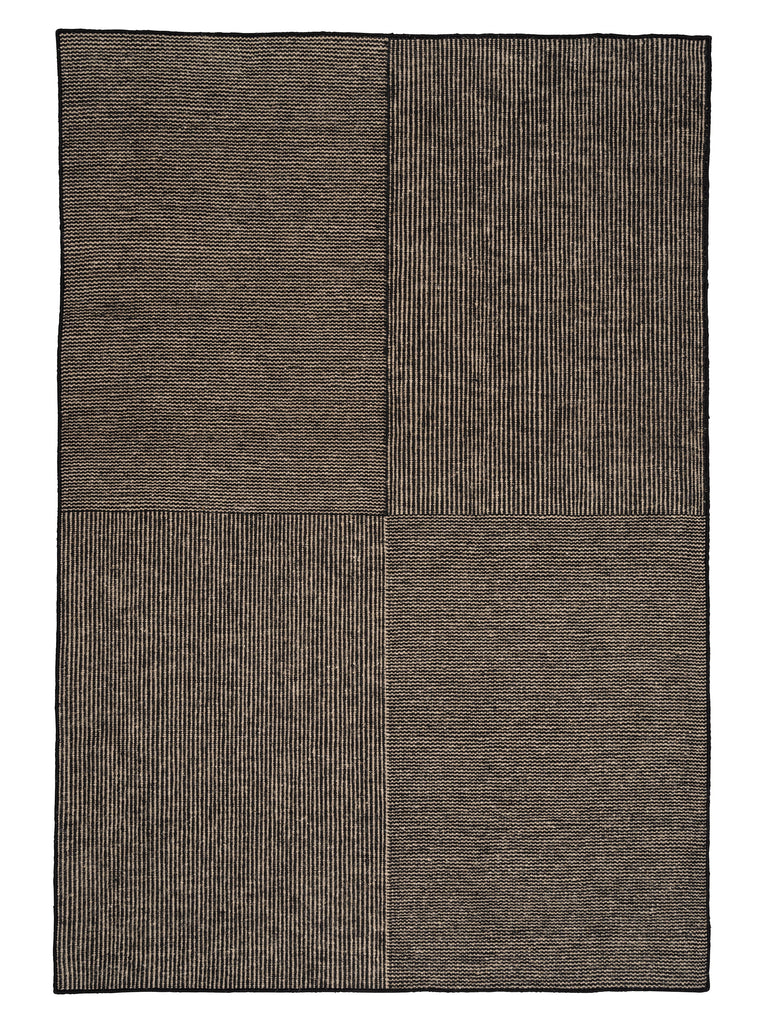 Kent Black hand-woven rug – product photo | Linie Design at Bois Blanc Home, Limassol, Cyprus