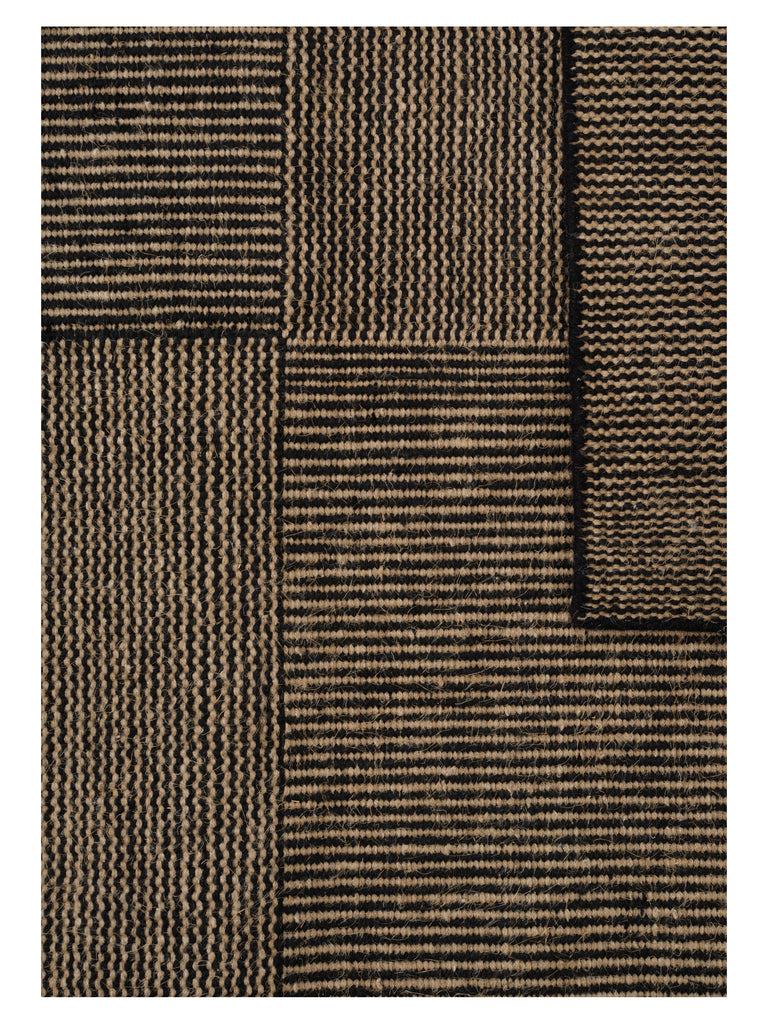 Kent Black hand-woven rug – close-up of the texture | Linie Design at Bois Blanc Home, Limassol, Cyprus