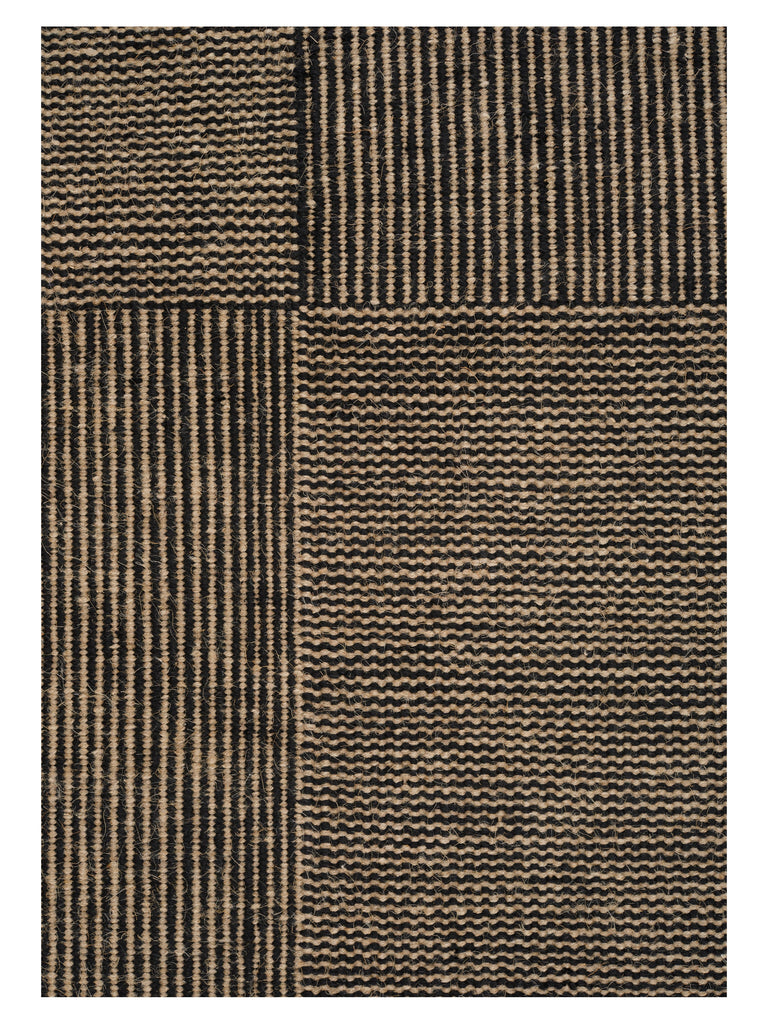 Kent Black hand-woven rug – close-up of the texture | Linie Design at Bois Blanc Home, Limassol, Cyprus