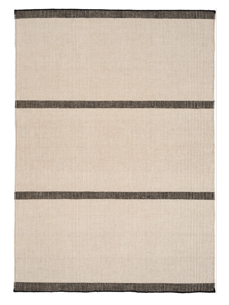 Rapallo Black hand-woven rug – product photo | Linie Design at Bois Blanc Home, Limassol, Cyprus