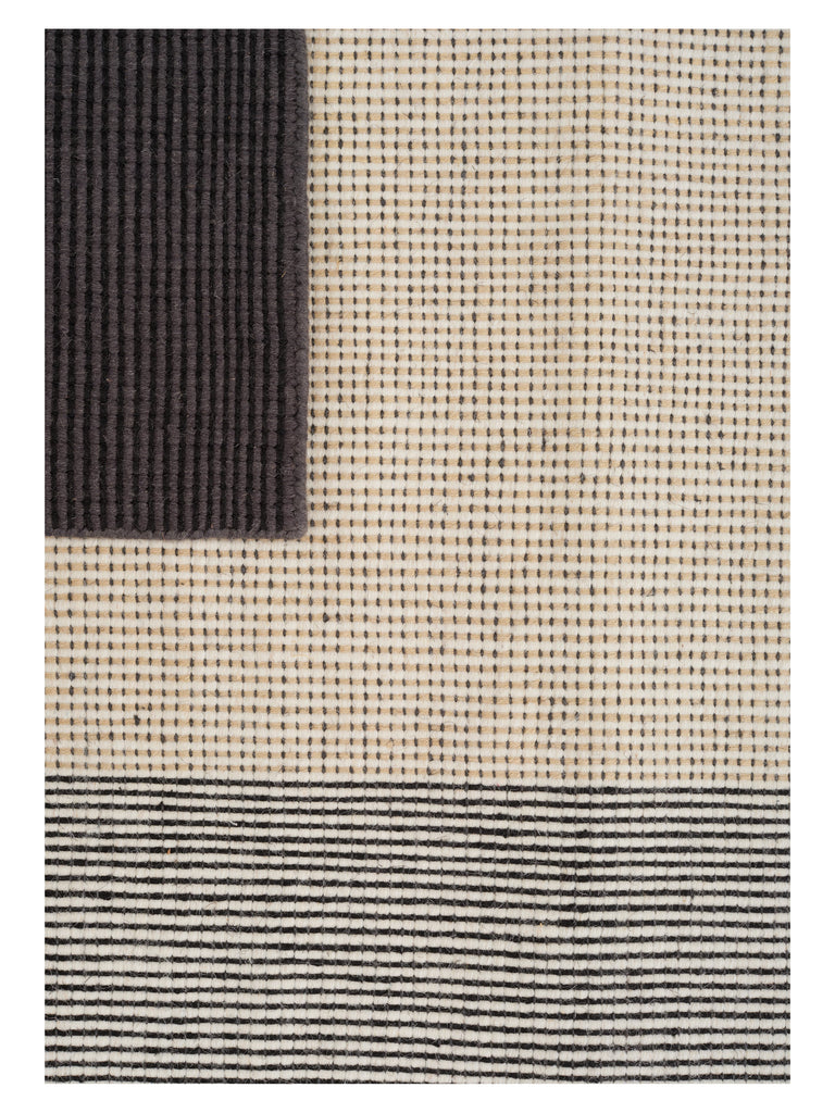 Bologna Grey hand-woven rug – close-up of the texture | Linie Design at Bois Blanc Home, Limassol, Cyprus