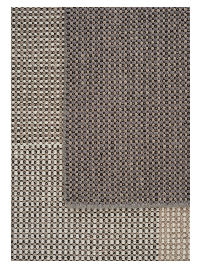 Genova Grey hand-woven rug – close-up of the texture | Linie Design at Bois Blanc Home, Limassol, Cyprus