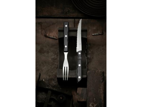 Gense Old Farmer Black Steak cutlery 12 parts Black/Steel