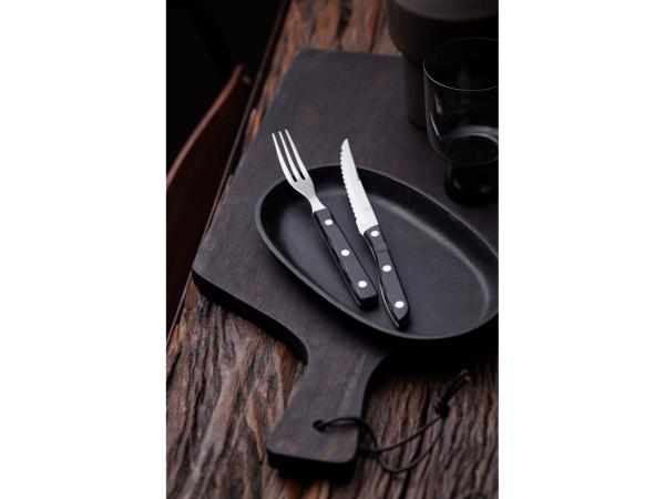 Gense Old Farmer Black Steak cutlery 12 parts Black/Steel