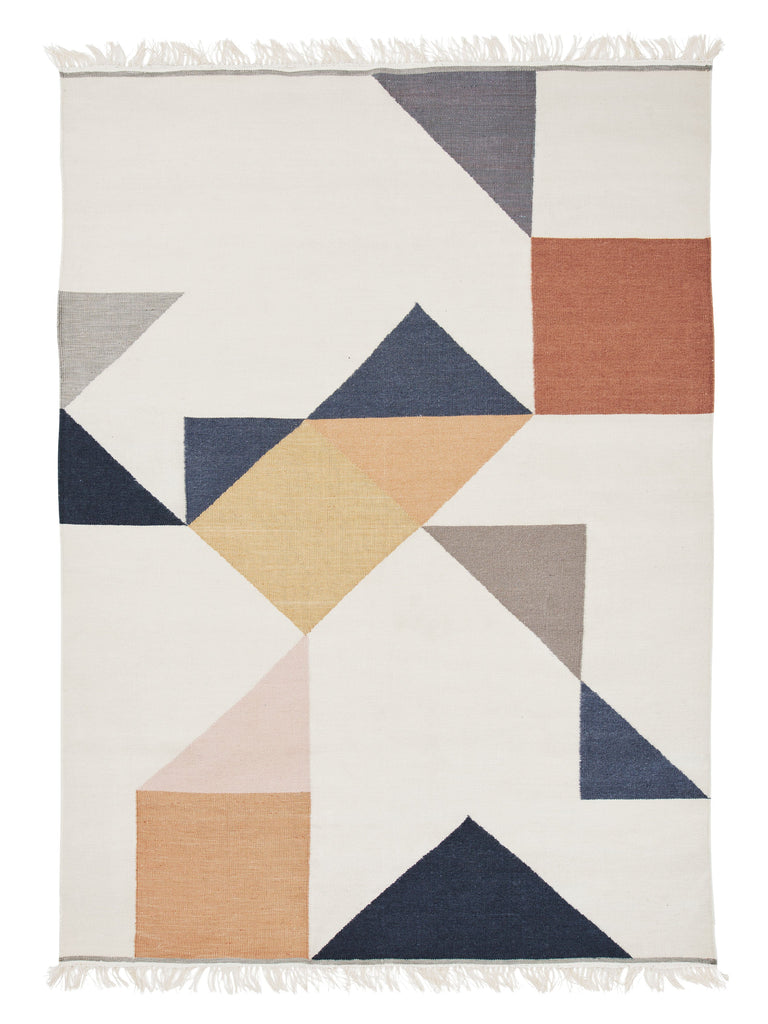 Memo Rust hand-woven rug – product photo | Linie Design at Bois Blanc Home, Limassol, Cyprus