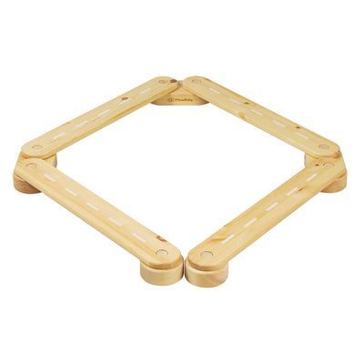 Wooden Balance Beam natural 4 elements
