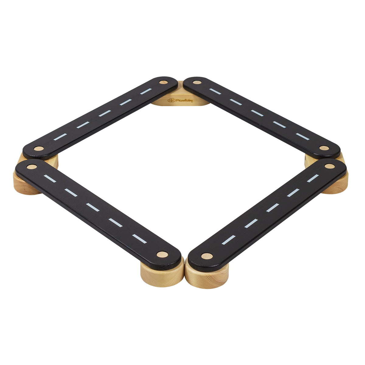 Wooden Balance Beam black 4 elements