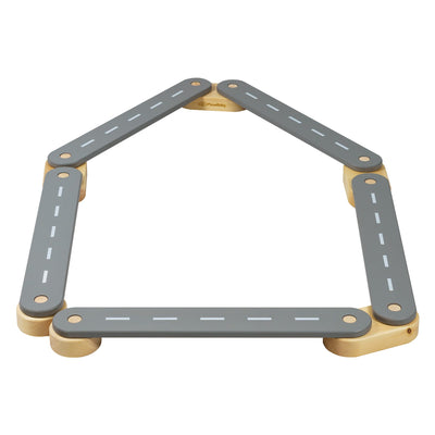 Wooden Balance Beam grey 5 elements