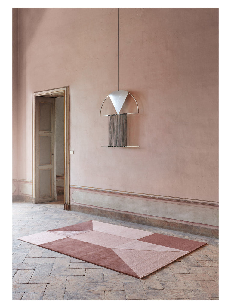 Hitomi Rose hand-knotted rug – styled in a living room | Linie Design at Bois Blanc Home, Limassol, Cyprus