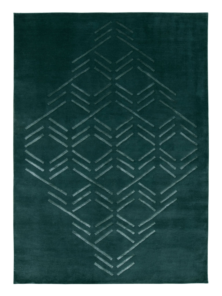 Matches Petrol hand-knotted rug – product photo | Linie Design at Bois Blanc Home, Limassol, Cyprus