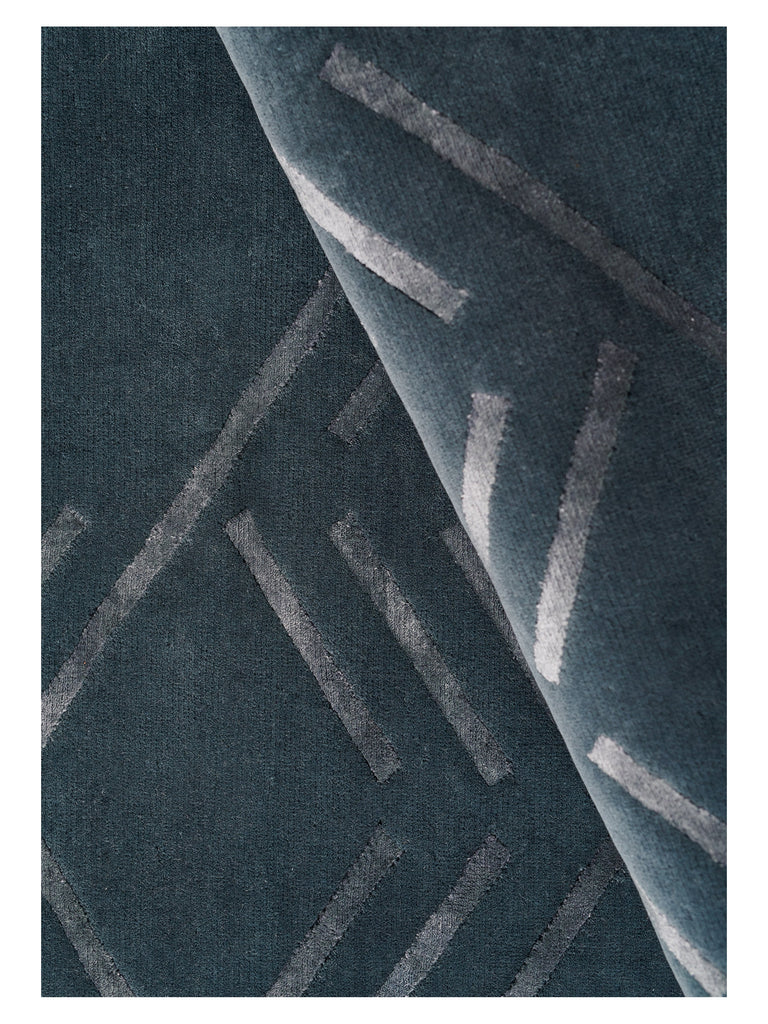 Matches Petrol hand-knotted rug – detail 3 | Linie Design at Bois Blanc Home, Limassol, Cyprus