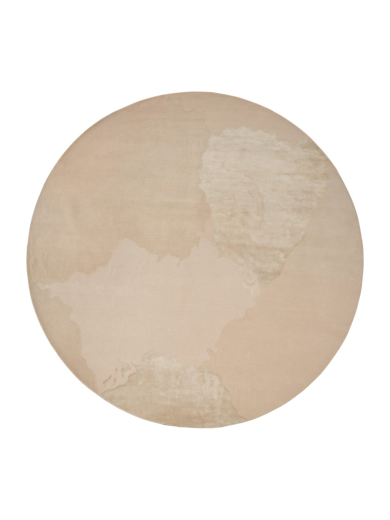 Monu Beige hand-knotted rug – round shape | Linie Design at Bois Blanc Home, Limassol, Cyprus