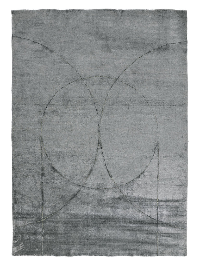Circulus Grey loom-knotted rug – product photo | Linie Design at Bois Blanc Home, Limassol, Cyprus