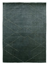 Load image into Gallery viewer, Tetsu Dk/Blue loom-knotted rug – product photo | Linie Design at Bois Blanc Home, Limassol, Cyprus