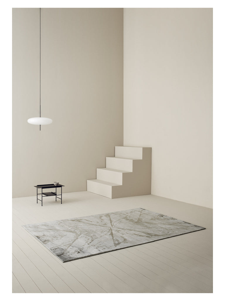 Shimo Silver handloom rug – styled in a living room | Linie Design at Bois Blanc Home, Limassol, Cyprus