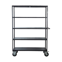 Load image into Gallery viewer, Shelving unit w. 4 wheels, Black