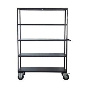 Shelving unit w. 4 wheels, Black