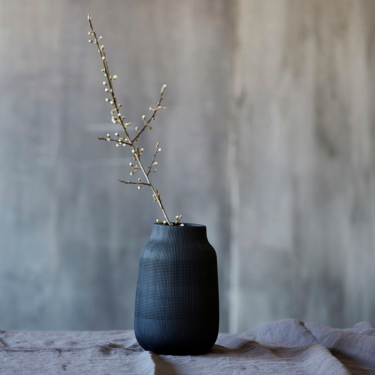 Vase, HDGroove, Black