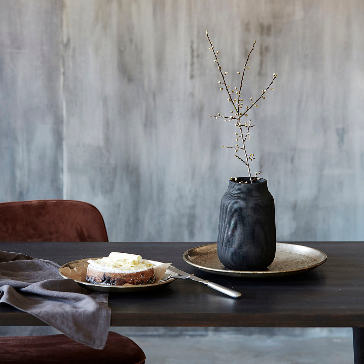 Vase, HDGroove, Black