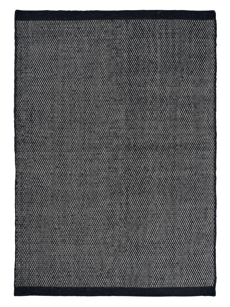 Asko Black hand-woven rug – product photo | Linie Design at Bois Blanc Home, Limassol, Cyprus