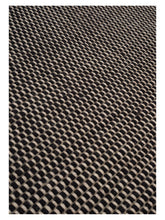 Laden Sie das Bild in den Galerie-Viewer, Asko Black hand-woven rug – close-up of the texture | Linie Design at Bois Blanc Home, Limassol, Cyprus