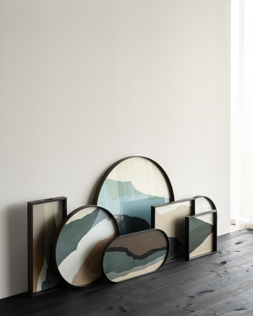 Wabi Sabi glass tray