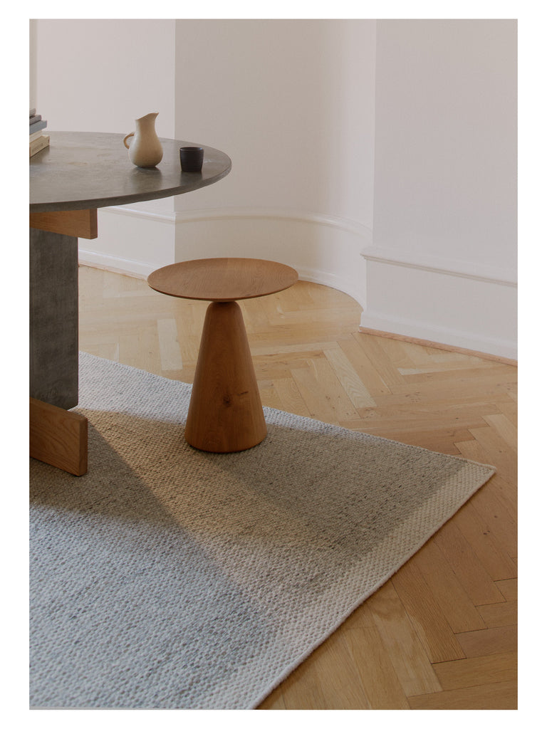 Frode Marble hand-woven rug – styled in a living room | Linie Design at Bois Blanc Home, Limassol, Cyprus