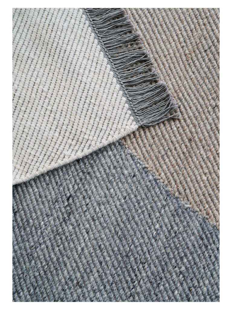 Eik Grey hand-woven rug – close-up of the texture | Linie Design at Bois Blanc Home, Limassol, Cyprus