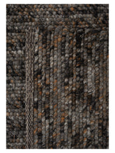 Carica l'immagine nel visualizzatore di Gallery, Agner Charcoal hand-woven rug – close-up of the texture | Linie Design at Bois Blanc Home, Limassol, Cyprus