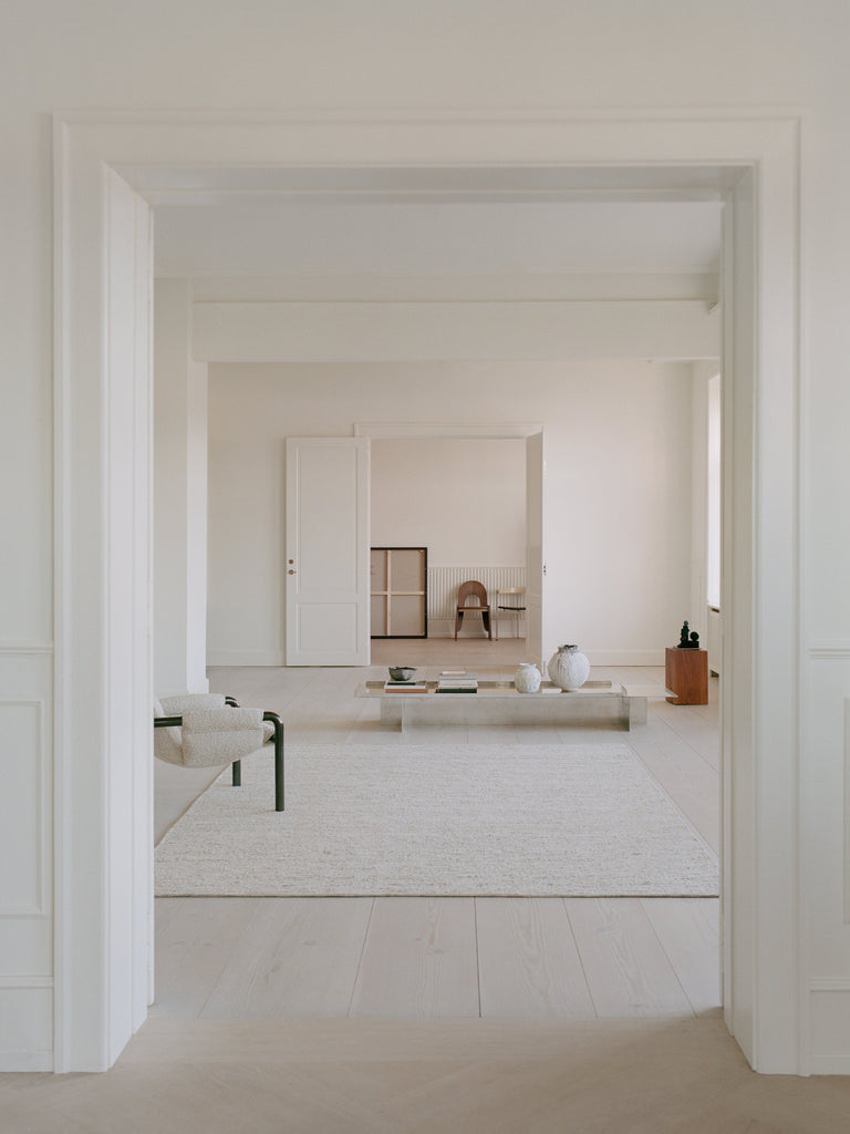 Agner Beige hand-woven rug | Linie Design at Bois Blanc Home, Limassol, Cyprus