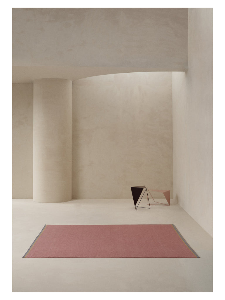 Margun Rose hand-woven rug – styled in a living room | Linie Design at Bois Blanc Home, Limassol, Cyprus