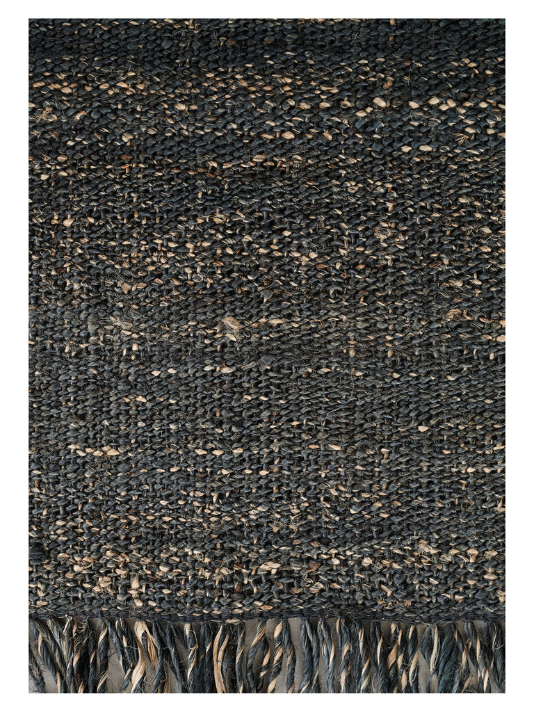 Nessa Anthracite hand-woven rug – close-up of the texture | Linie Design at Bois Blanc Home, Limassol, Cyprus