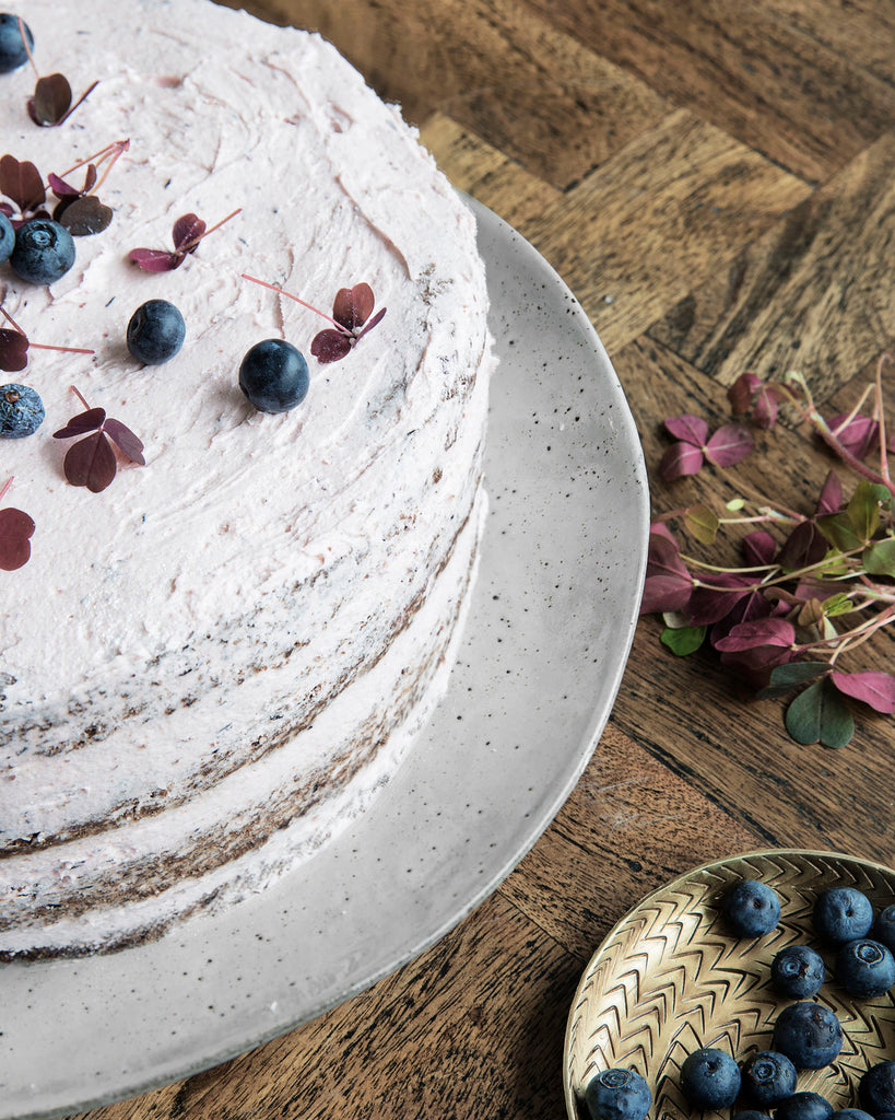 Cake dish, HDRustic, Grey/Blu