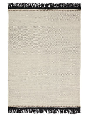 Fenja White hand-woven rug – product photo | Linie Design at Bois Blanc Home, Limassol, Cyprus