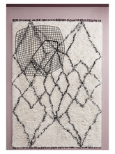 Load image into Gallery viewer, Ruffle Black hand-knotted rug – styled in a living room | Linie Design at Bois Blanc Home, Limassol, Cyprus