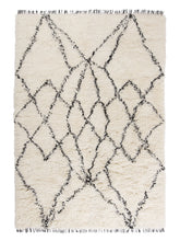 Load image into Gallery viewer, Ruffle Black hand-knotted rug – product photo | Linie Design at Bois Blanc Home, Limassol, Cyprus