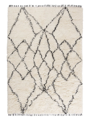 Ruffle Black hand-knotted rug – product photo | Linie Design at Bois Blanc Home, Limassol, Cyprus