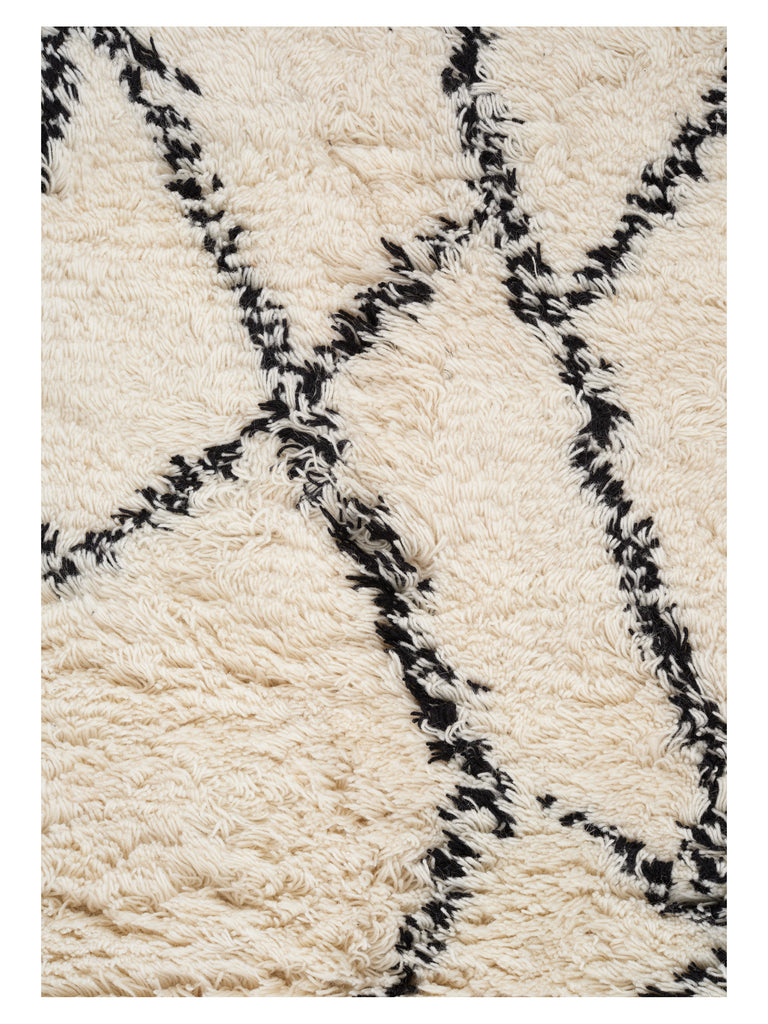 Ruffle Black hand-knotted rug – close-up of the texture | Linie Design at Bois Blanc Home, Limassol, Cyprus
