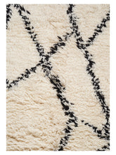 Load image into Gallery viewer, Ruffle Black hand-knotted rug – close-up of the texture | Linie Design at Bois Blanc Home, Limassol, Cyprus