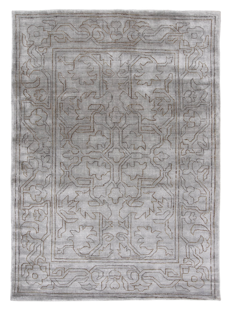 Kaito Silver loom-knotted rug – product photo | Linie Design at Bois Blanc Home, Limassol, Cyprus