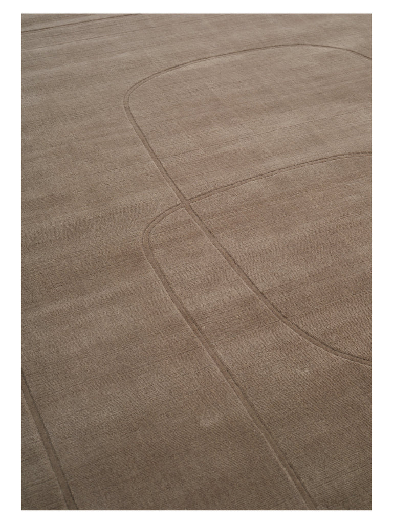 Cursive Expanse Cactus loom-knotted rug – close-up of the texture | Linie Design at Bois Blanc Home, Limassol, Cyprus