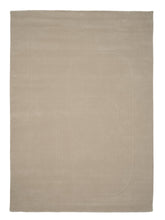 Laden Sie das Bild in den Galerie-Viewer, Cursive Expanse Beige loom-knotted rug – styled in a living room | Linie Design at Bois Blanc Home, Limassol, Cyprus