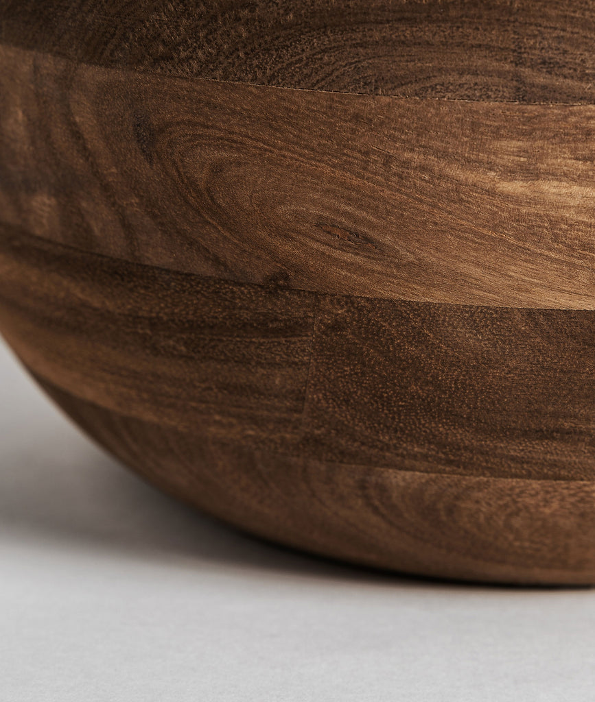 Brown Mango Wood Floor Lamp