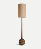 Brown Mango Wood Floor Lamp