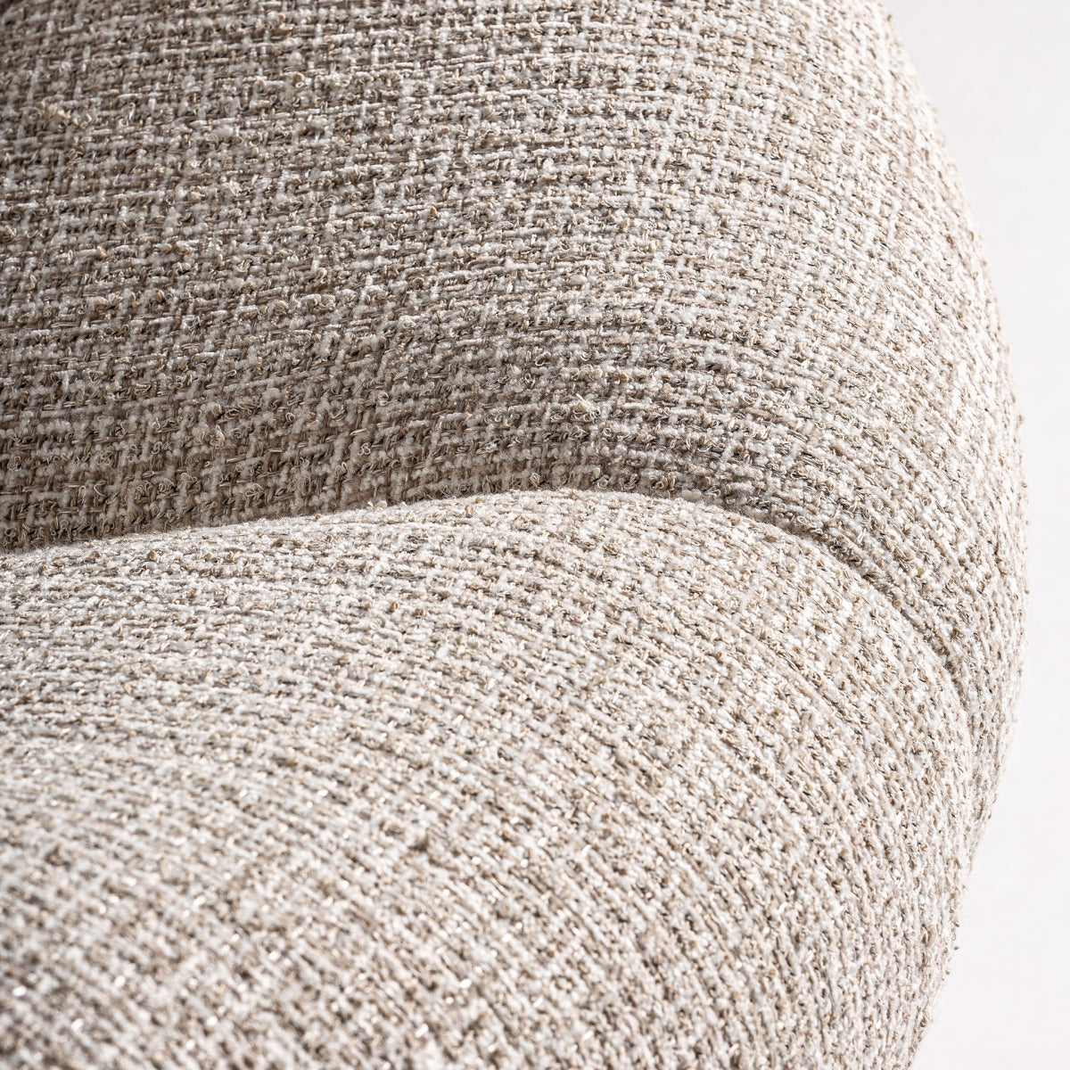 Lounge chair with golden legs
