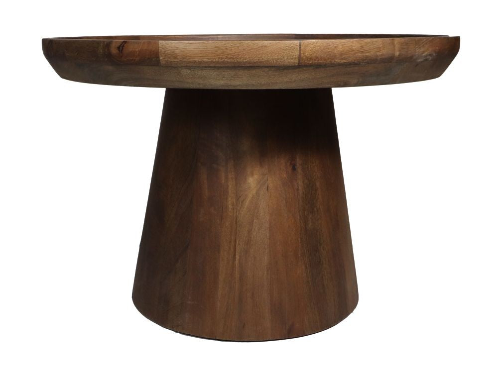 Round Side Table Drum-60x60x40-Brown-Mango